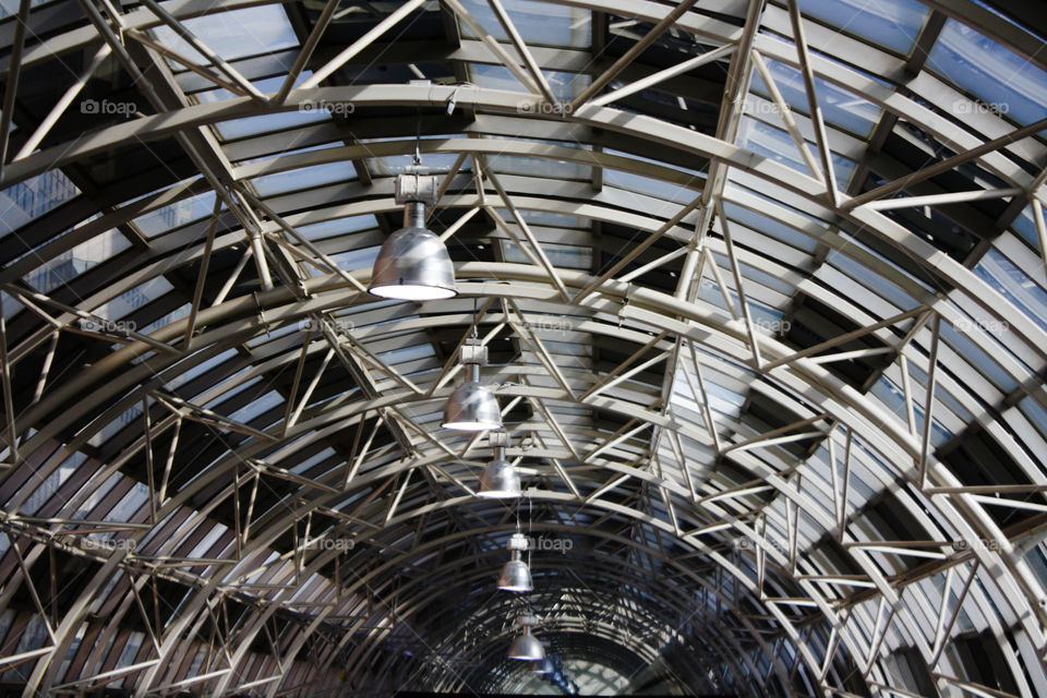 Urban architecture, steel roof