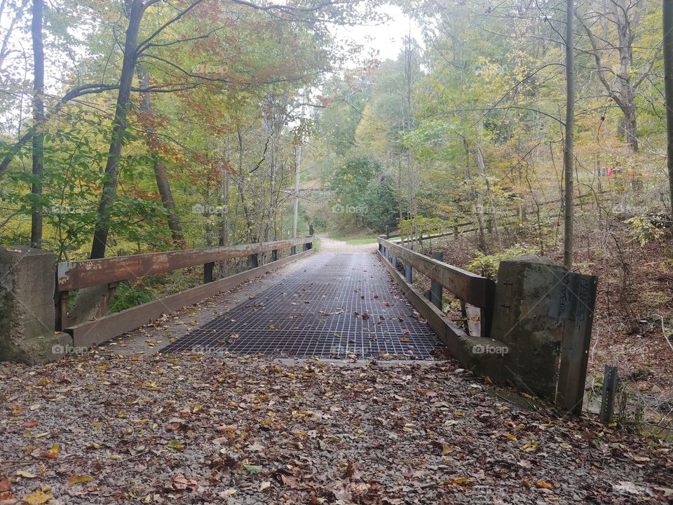 Walking bridge in Ohiopyle, PA