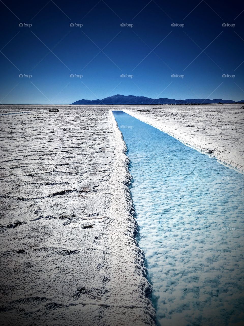 Salty desert in Argentina.