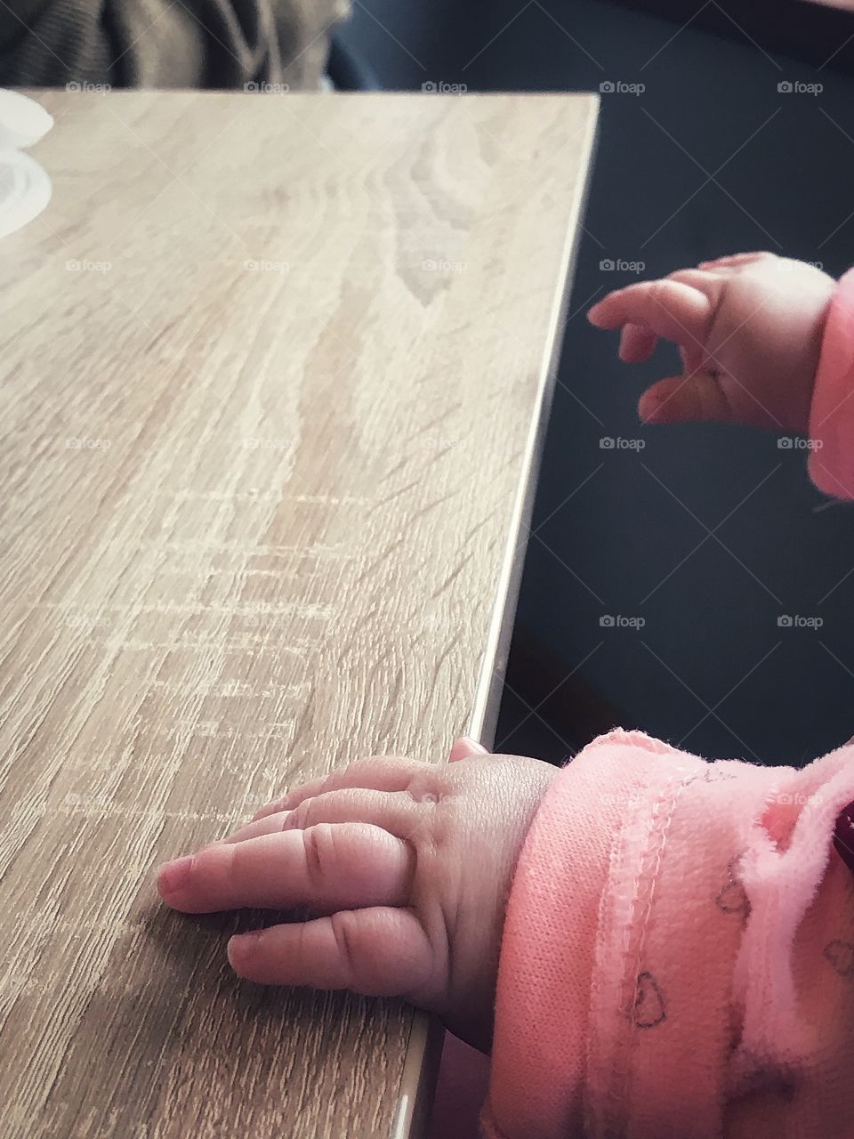 Cute baby hands. Little fingers.