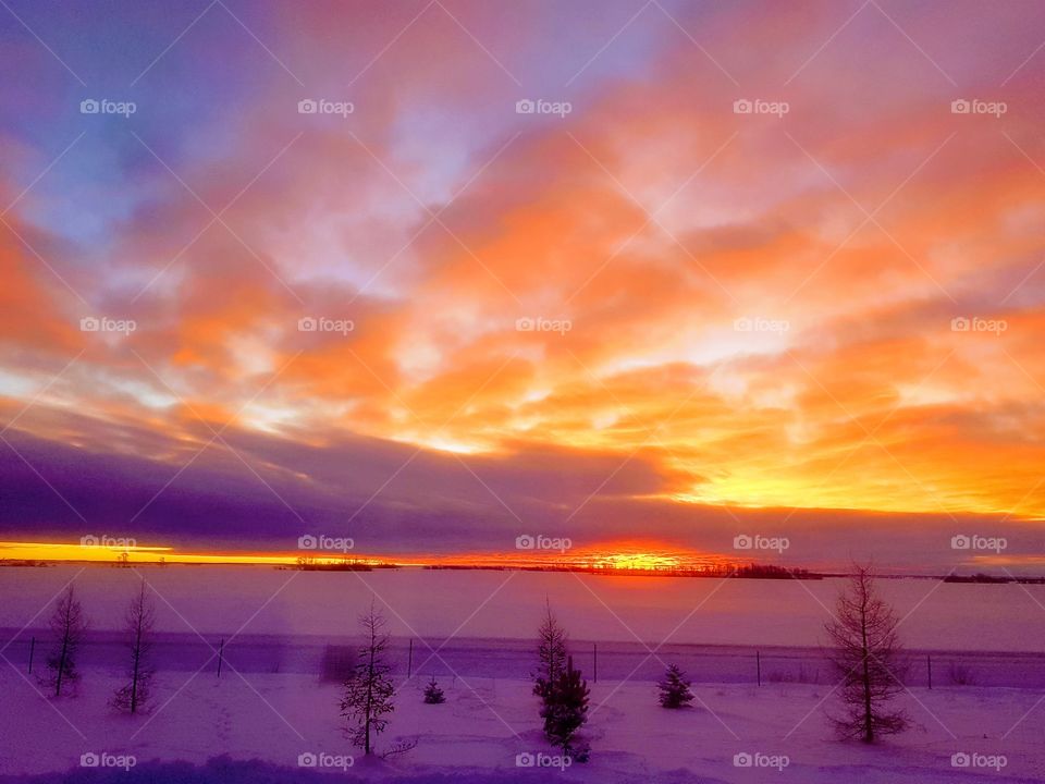 Albertas Winter Sunrise