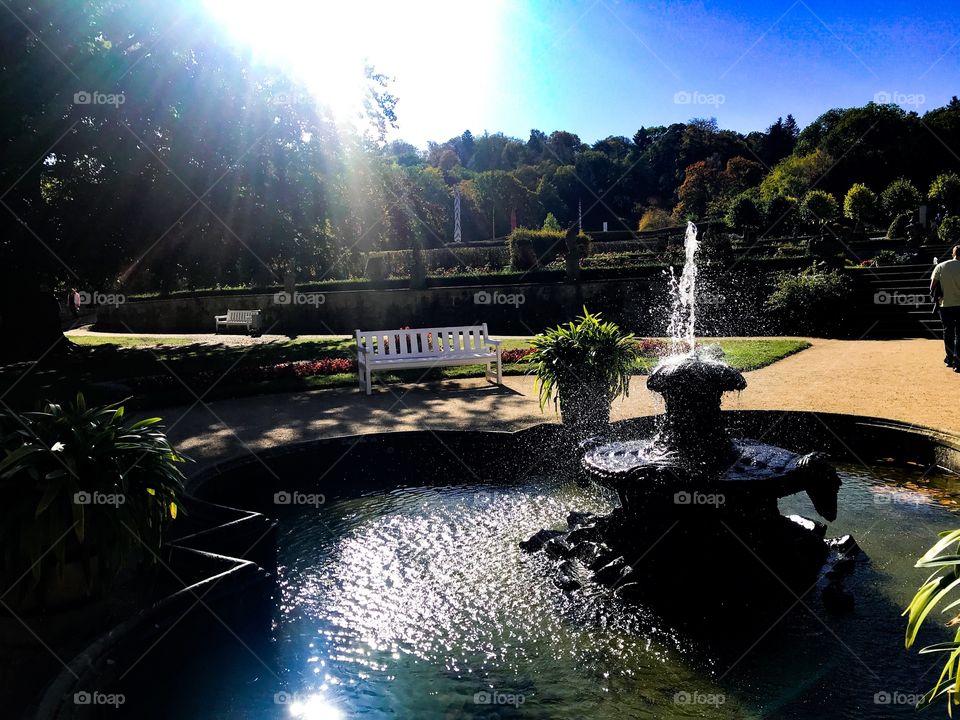 Palace garden Blankenburg im Harz 