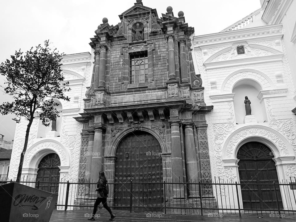 Portal of the Church of San Agustín in Quito, Ecuador 🇪🇨