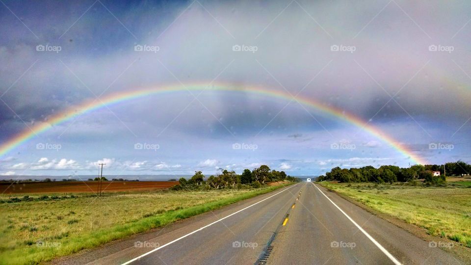 rainbow archways