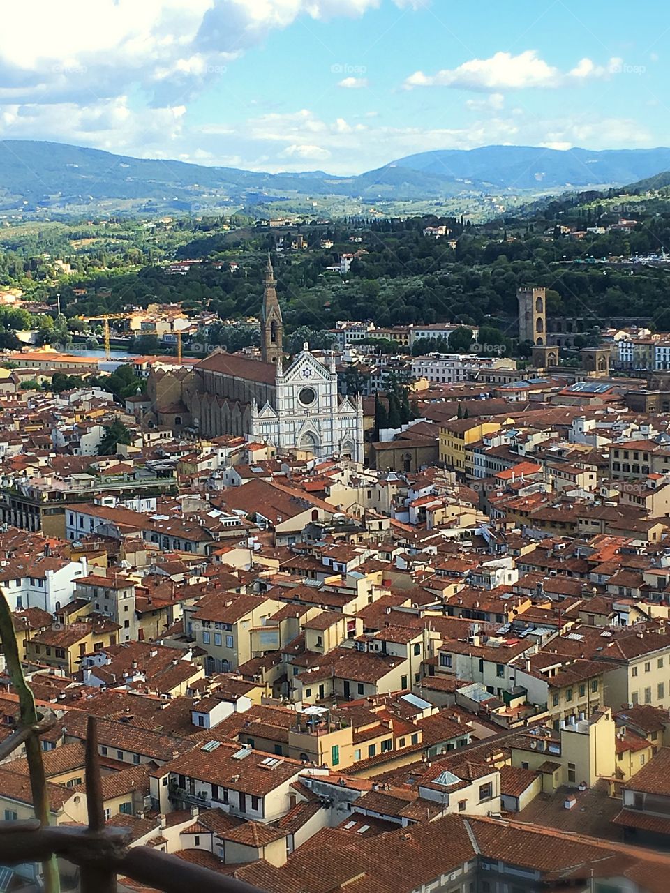 Santa Croce, Florence from above