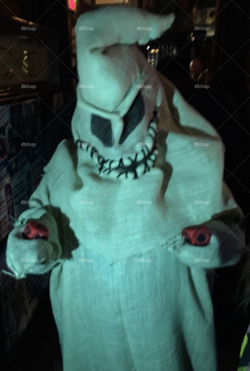 Me oogie boogie Halloween costume. From the Nightmare Before Christmas 