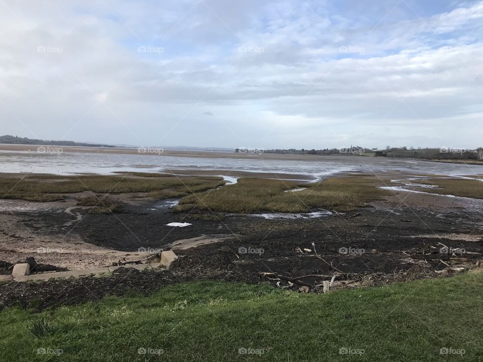 Exmouth river ways, UK on a very cold January day