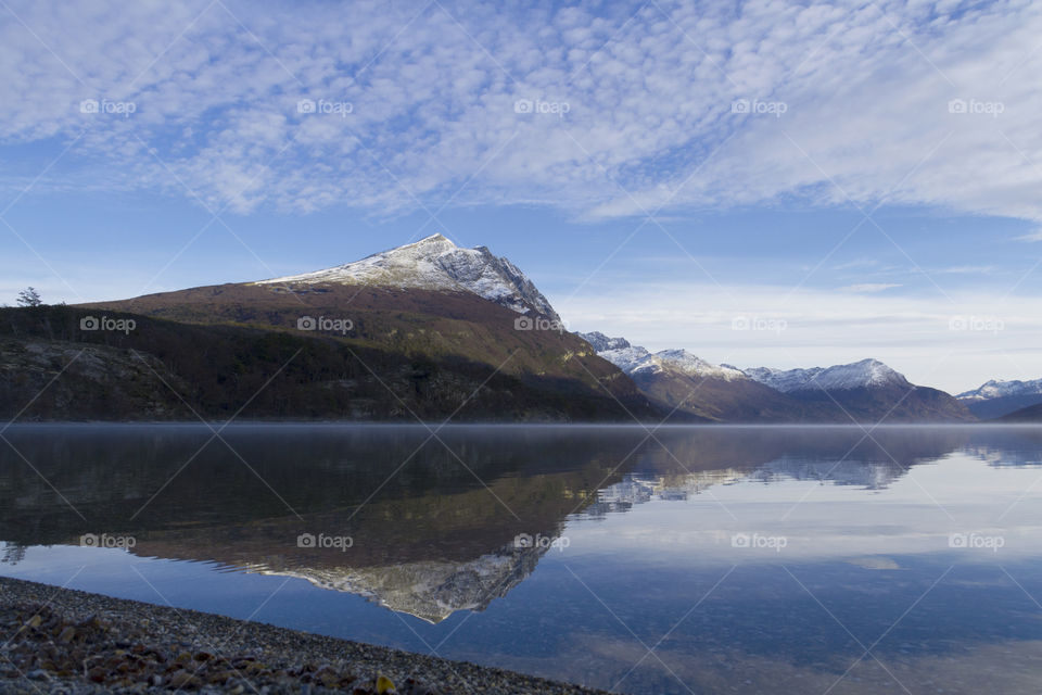 Acigami lake in Patagonia Argentina.