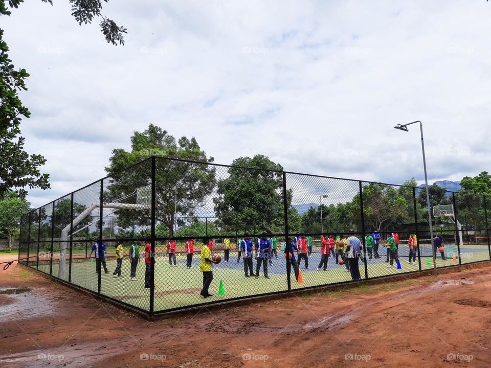 Children having fun during sports activities