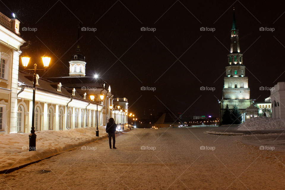 night cityscape of Kazan