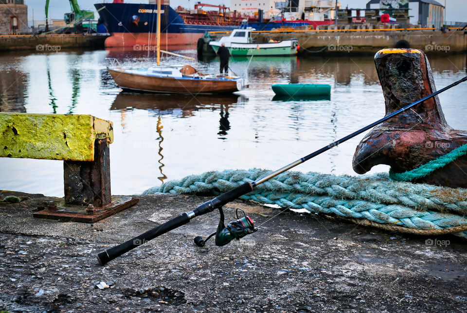 Fishing at Galway docks
