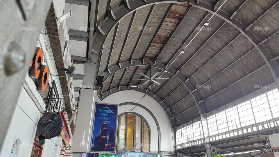 The classic design of the roof of Jakartakota Station