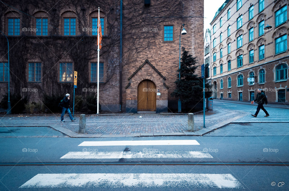 a door. walking around göteborg