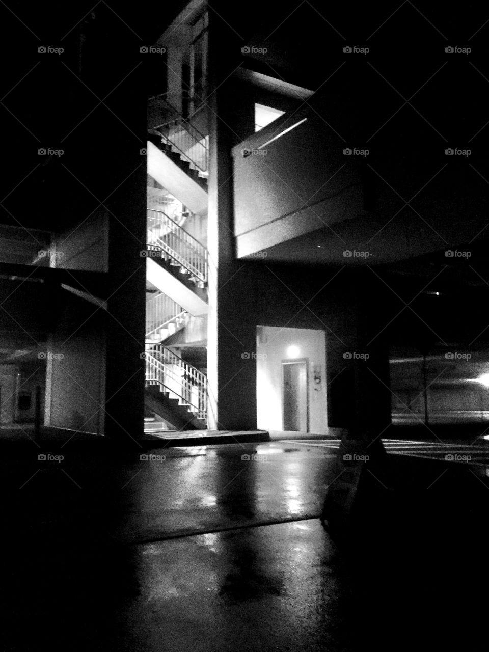 Parking Garage Late Night