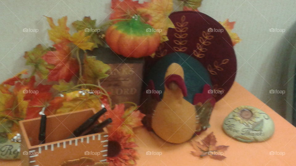 Fall Turkey Decoration