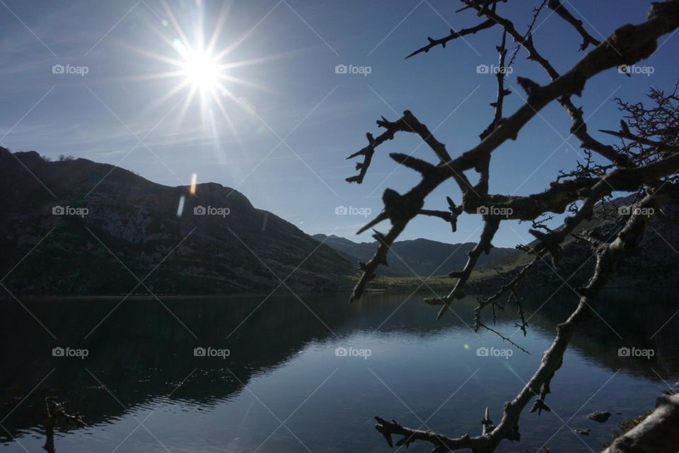 Sun#rays#view#lake#panorama