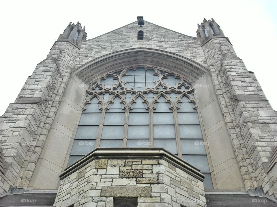 church window. a gothic church window