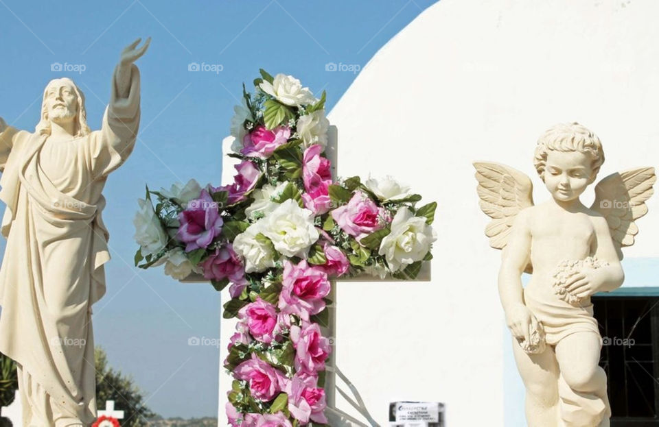 flowers church angel religion by merethe