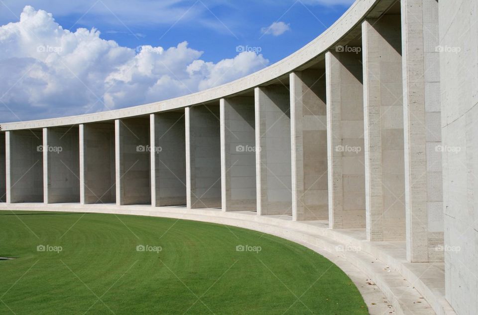 At the American cemetery in Manila