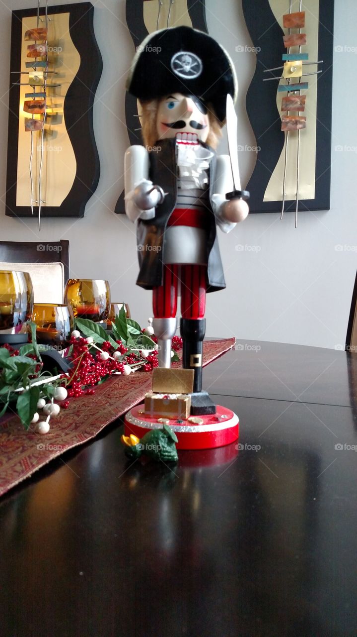 nutcracker pirate parrot wall art