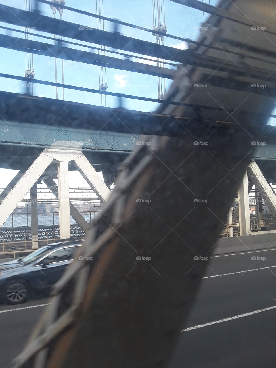 Manhattan Bridge (double-decked), New York (supports pedestrians, vehicles, and trains