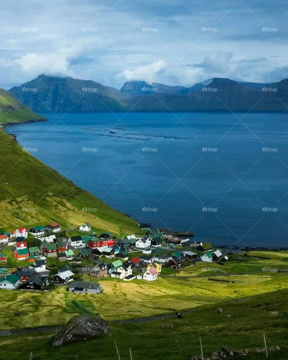 Glory be to God, the magnificent and picturesque view and the natural green trees are a view that is nothing more wonderful than it