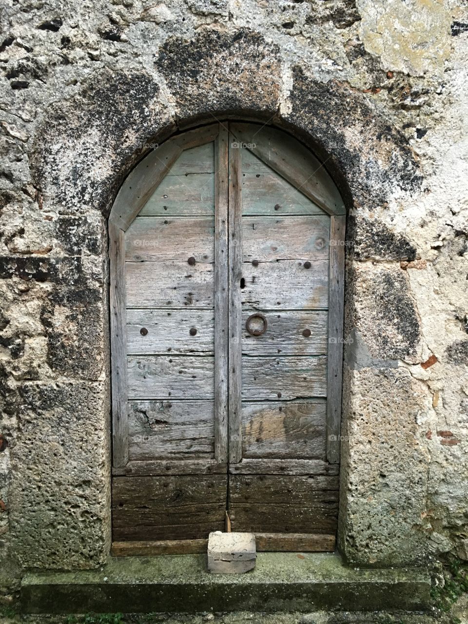 Old wooden door, Marche region, Italy