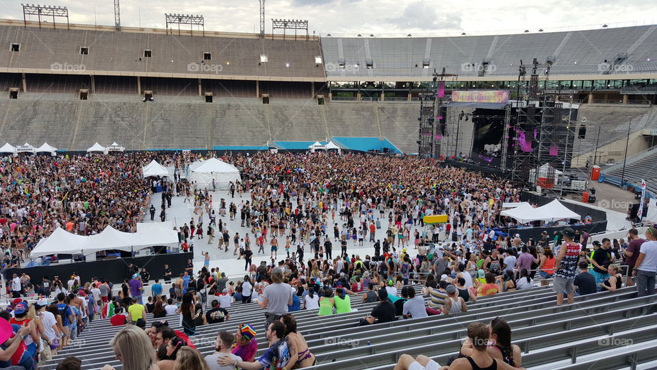 Crowd. Crowd at a concert