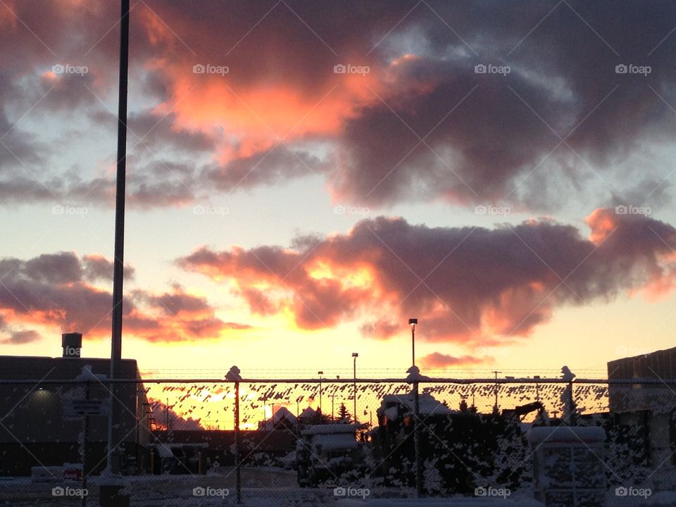 Early morning color in Michigan as the morning sun rises to our delight