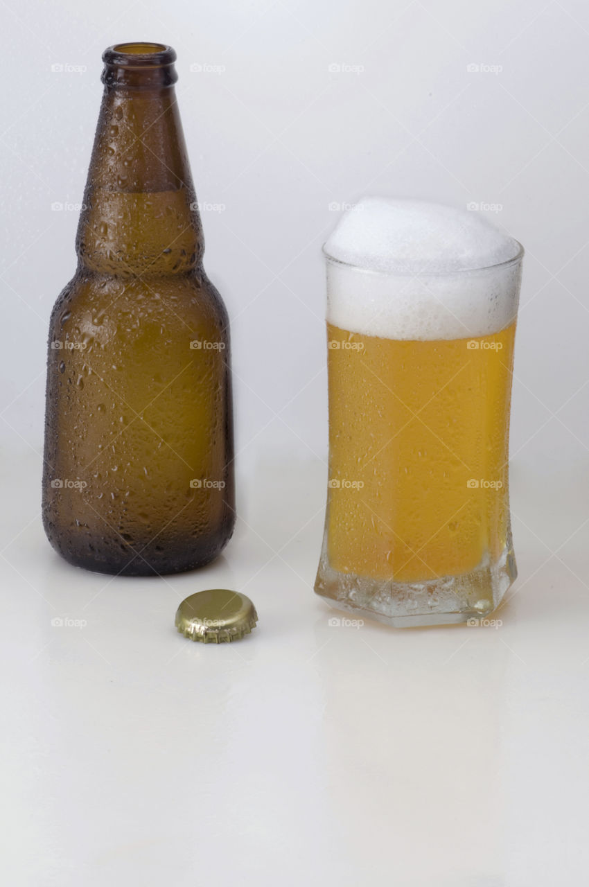 Bottle and Glass of beer