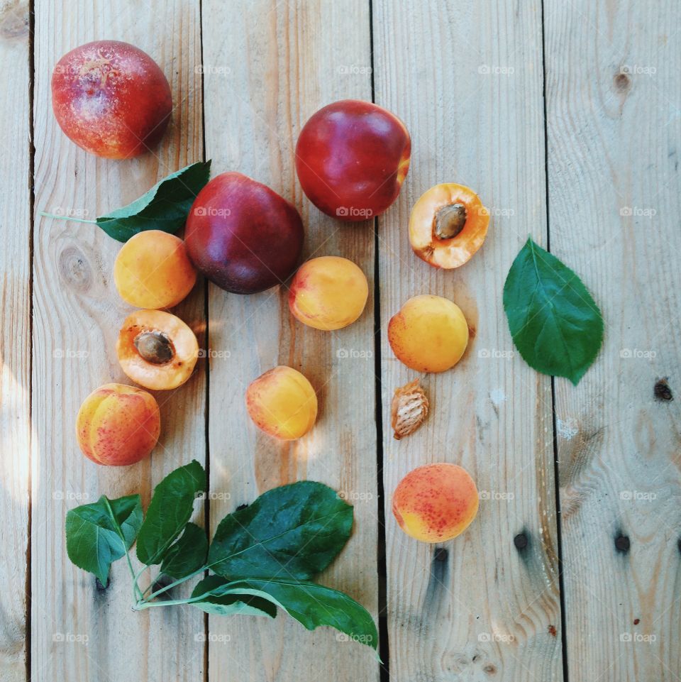 Fruits on table