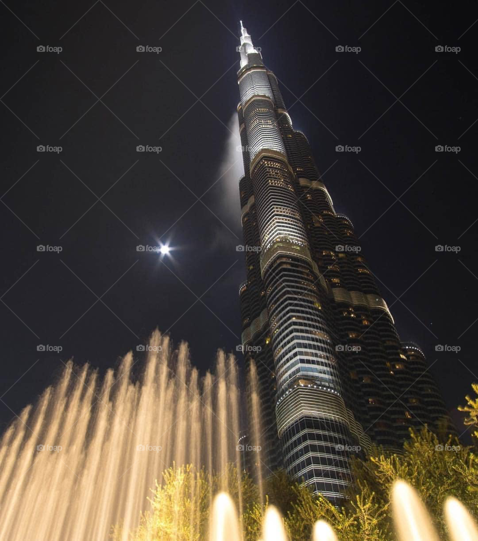 Worlds tallest building Burj Khalida Dubai