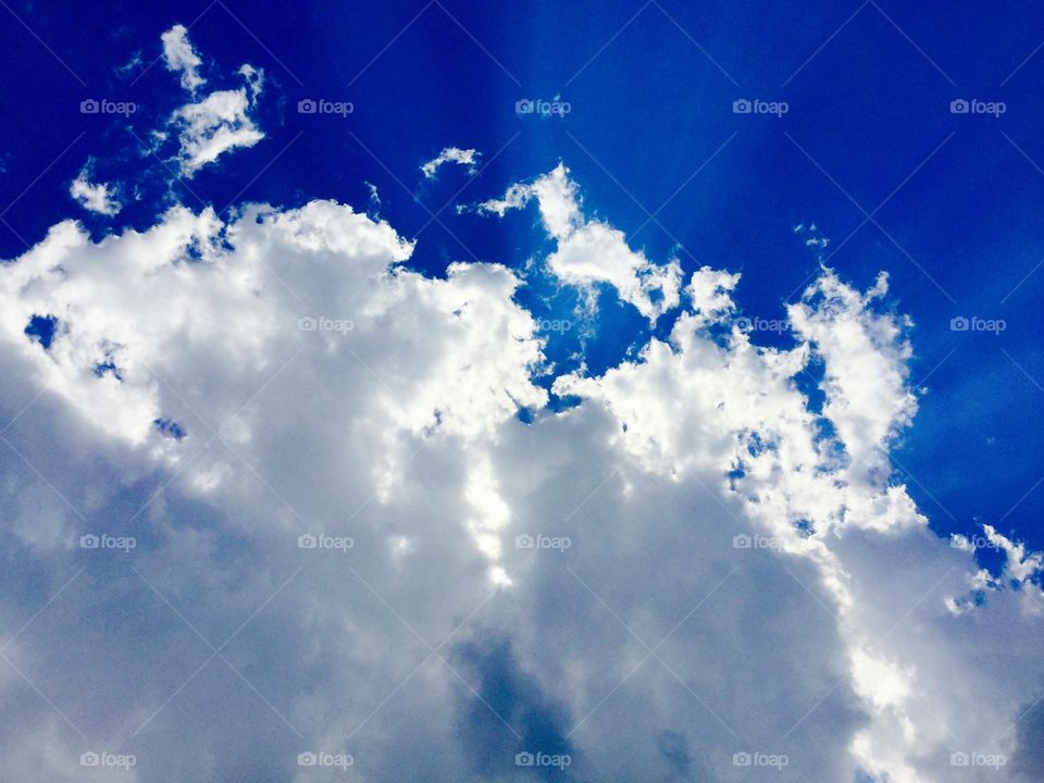 Blue sky clouds 