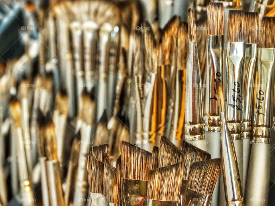 Selection Of Paintbrushes