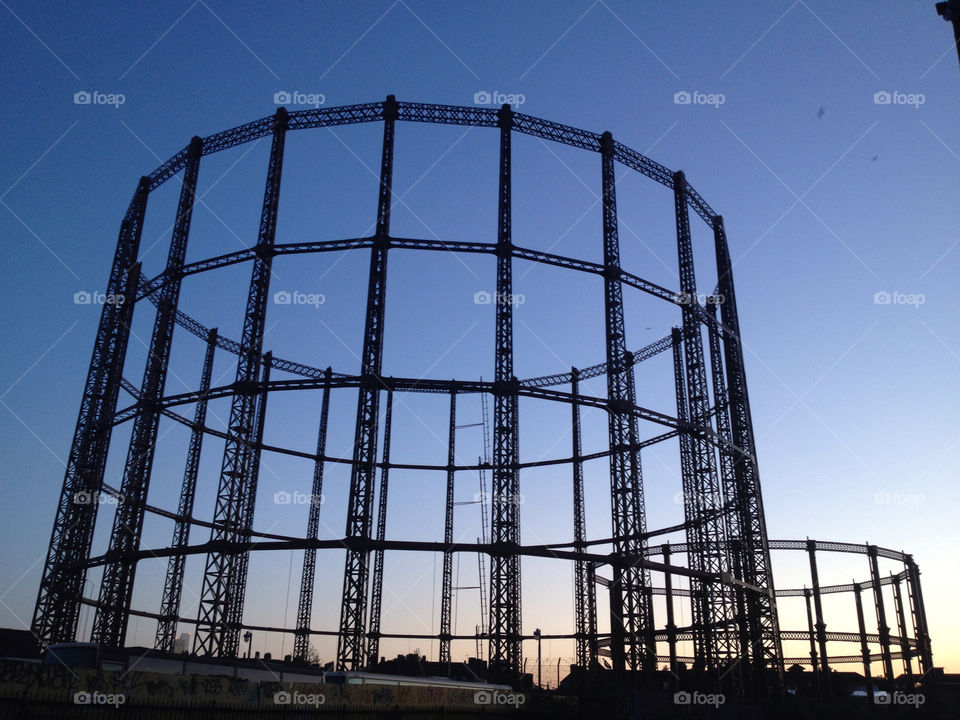 skyline gasometer london by jbrinkler