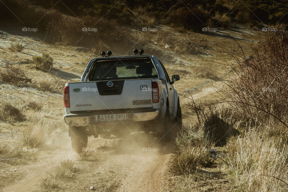 4x4 allroad car going faster