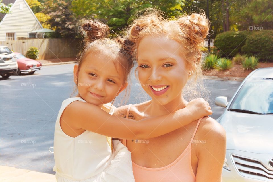 Summer, Outdoors, Togetherness, Woman, Child