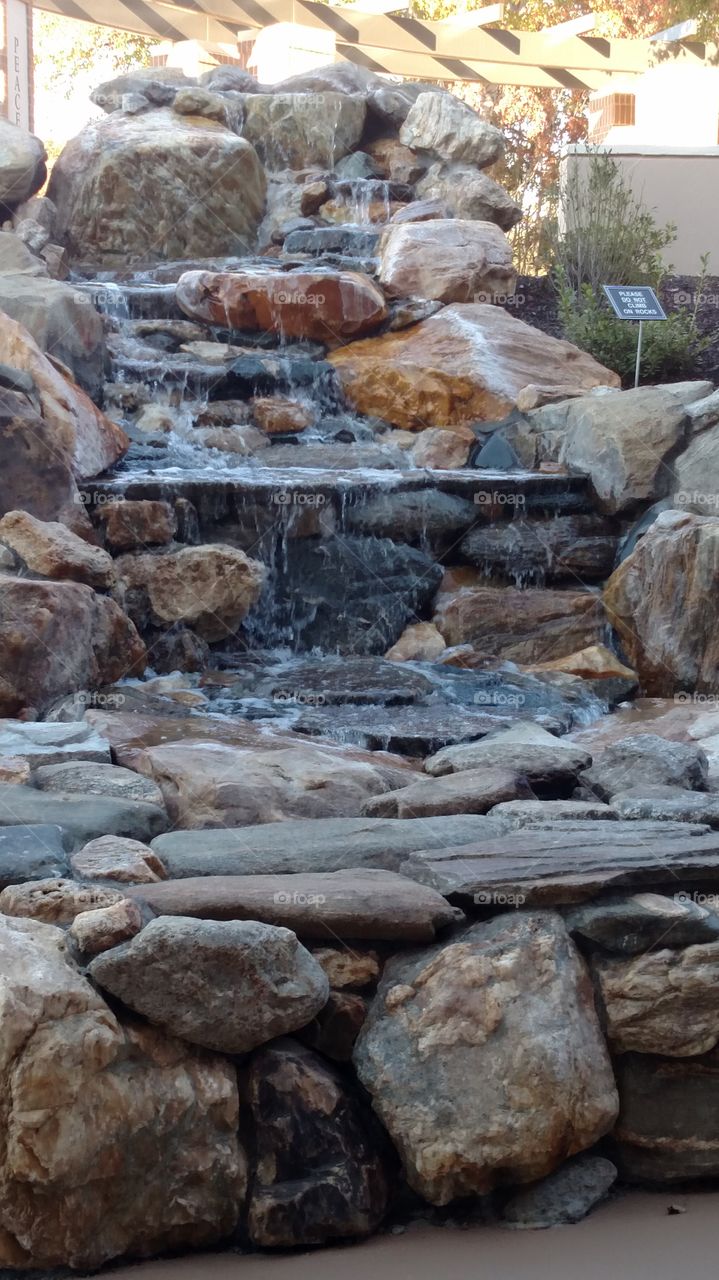 stone waterfall