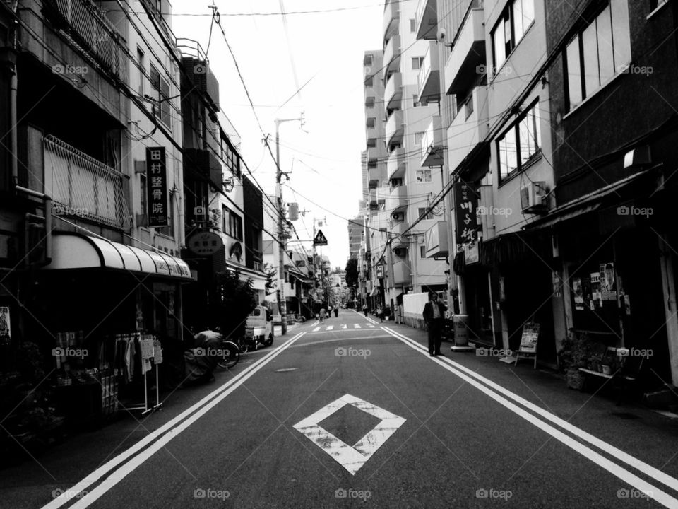 The street of Tenoji Osaka 