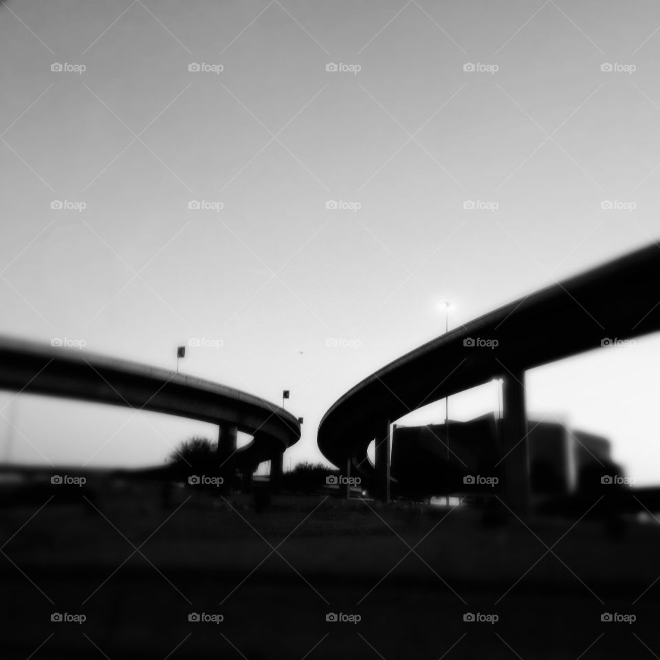 Freeways converge in Las Vegas, Nevada.