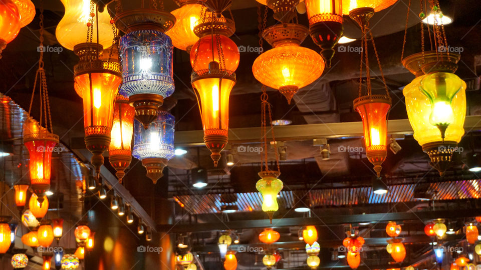 Colorful  lamp chandelier 
