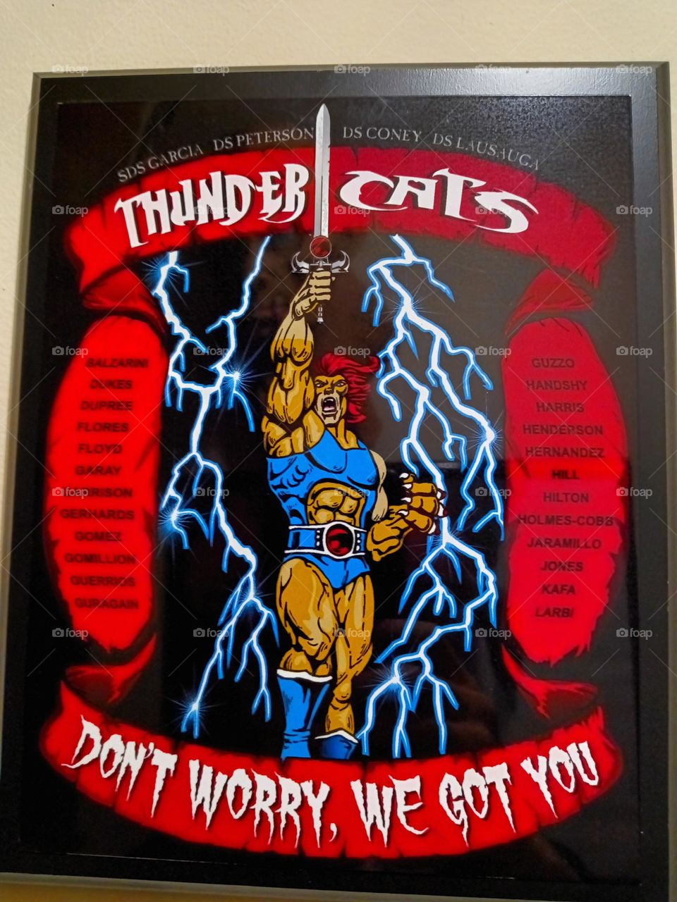 my son's national guard plaque