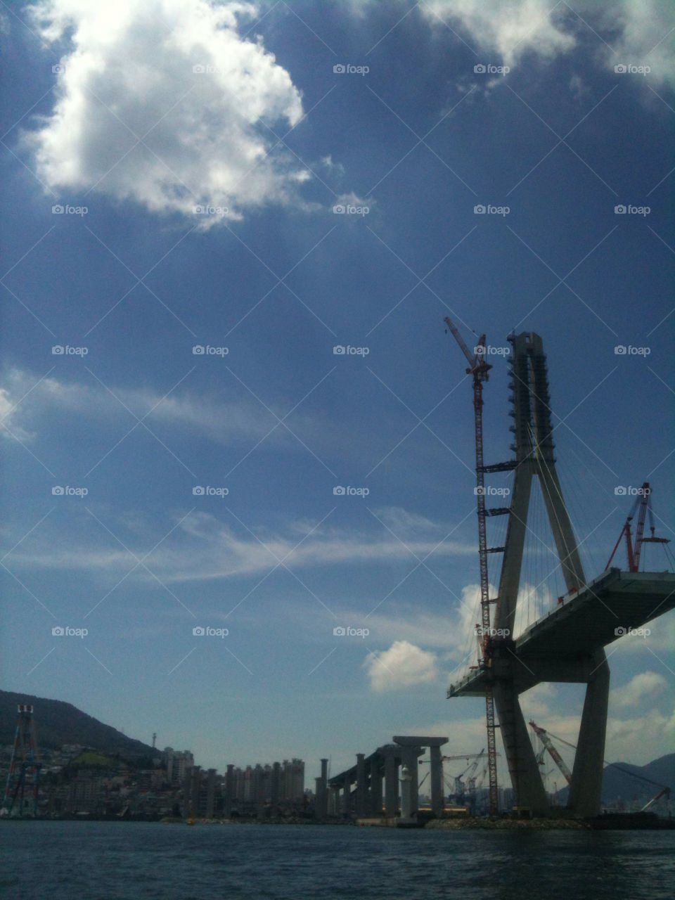 construction building bridge sea by fostertown