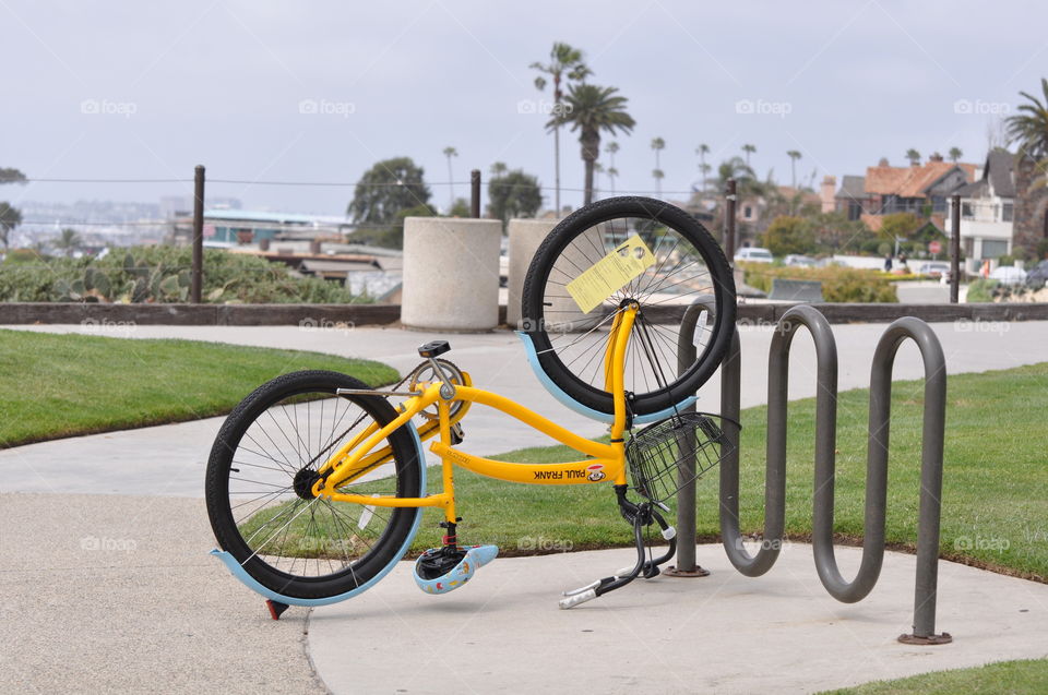 Bike with ticket