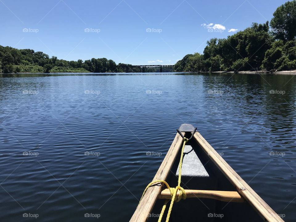 Canoeing on CT River