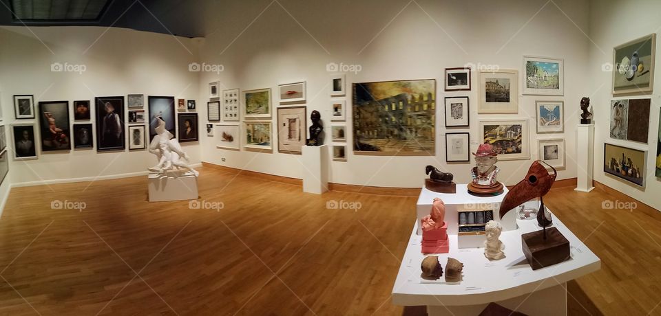 Inside Ulster museum in Belfast