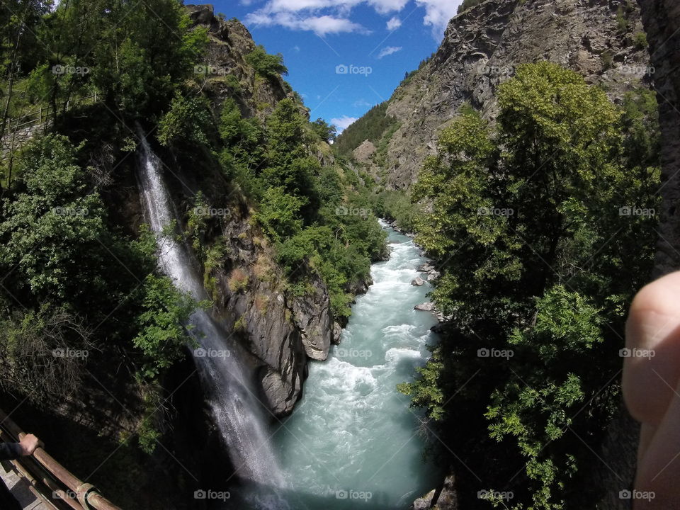 Caught while rafting on Dora Baltea in Italy
