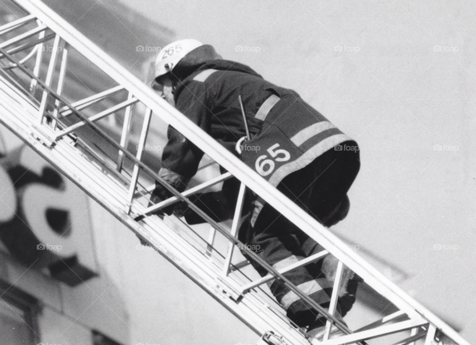 fireman ladder rescue firefighter by MagnusPm
