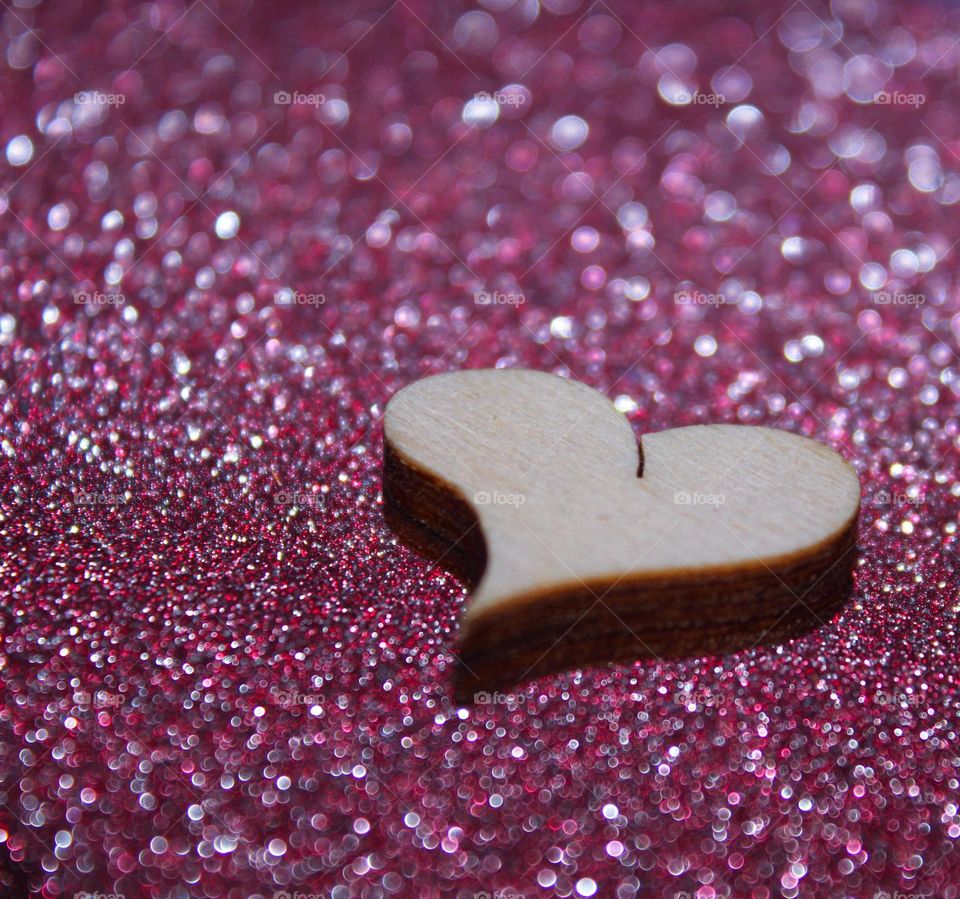 glitter heart wood background love 