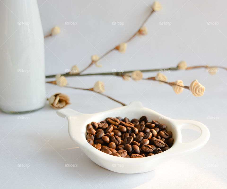 Coffe beans 
Soaked in natural sunlight